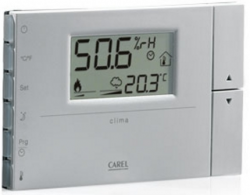 Термостат/гигростат с расширенными функциями для управления теплым полом, часы, 1 оптоизолированный цифровой вход