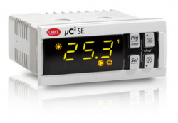Параметрический контроллер для холодильного оборудования µC2 SE, с таймером реального времени, монтаж в панель, 1 контур, 2 компрессора