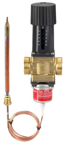 Клапан регулирующий AVTB, для систем горячего водоснабжения, Ду 15 мм, kvs 1,9 м3/ч, Py 16 бар, Тмакс 130С, Тмин 0С, Тмакс 30C
