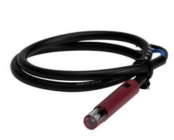 Фотодатчик пламени LD, кабель 2000 мм, корпус удлиненный, чувствительность нормальная, черный, длина корпуса 65,5 мм