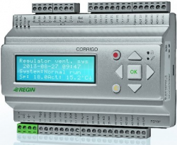 Контроллер Corrigo, 8 входов, 7 выходов, RS485, BACnet/IP, TCP/IP, 2 порта, дисплей