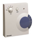 Настенный модуль, настенный датчик температуры 10…35С, NTC20, уставка, управление вентиляцией, 5-и позиционный переключатель, кнопка обхода