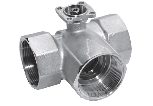 R3050-25-S4 Кран регулирующий 3-х ходовой, шаровой, с внутренней ...