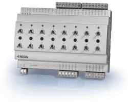 Модуль ввода/вывода с ручным переключением, 8 цифровых+8 аналоговых выходов, 24В АС,рабочая температура 0-50 С,монтаж на DIN-рейку