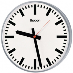 Часы настенные Osiria 241 BR KNX, штрихи, металлический корпус, серебристый циферблат, диаметр 400 мм