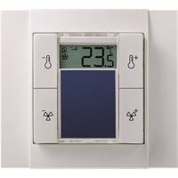 Датчик температуры комнатный SR06 LCD rH 4T pure white