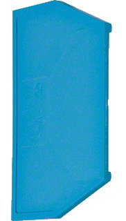 Изолятор торцевой, для наборных клемм KXA10NH, синий