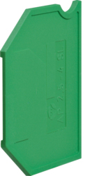 Изолятор торцевой, для наборных клемм KYA02EH2, зелёный