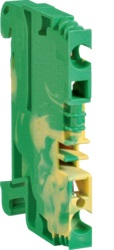Клемма наборная, заземляющая, PE, 0.13 - 2.5 кв.мм, пружинные контакты, 800В, проходная, жёлто-зелёная