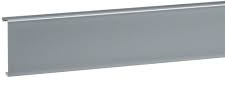 Крышка плинтусного кабельного канала SL new, профиль 20x80мм, ПВХ, декор "алюминий"