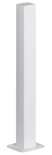 Одинарная мини колонна DA200-45 для приборов формата 45 мм, профиль 66x66мм, высота 700мм, цвет RAL9010, белый