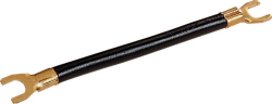 Соединитель электрический кабельный NYAF, сечение 10 кв.мм, длина 100мм, с вильчатыми наконечниками, цвет чёрный