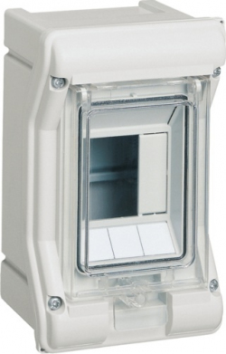Щиток Vector, IP65, для уличной установки до -25°С IK07, прозрачная дверь, 10М, УФ-стабилизированный, без разметки вводов, пластик