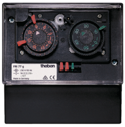 Электромеханический таймер размораживания FRI 77 g, суточная и часовая программы, накладной, 230 В, 2 канала, IP 20