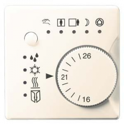 Комнатный контроллер температуры UP 237K/11, титаново-белый