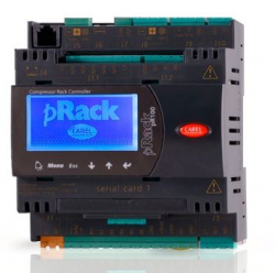 Контроллер pRack-100 для холодильных централей с дисплеем и со встроенным серийным интерфейсом RS485, дисплеем pGD1, комплект разъемов, русифицирован