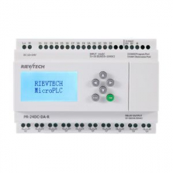 Программируемый контроллер, 12-24VDC, 14DI(6AI-0..10V DC), 10DO, RTC, RS232, RS485, LCD