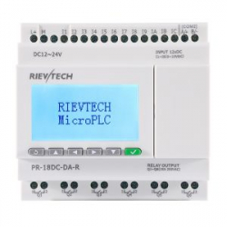 Программируемый контроллер, 12-24VDC, 12DI(6AI-0..10V DC), 6DO, RTC, RS232, LCD