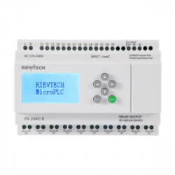 Программируемый контроллер, 110-240VAC, 14DI, 10DO, RTC, RS232, RS485, LCD