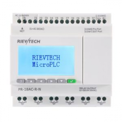 Программируемый контроллер, 110-240VAC, 12DI, 6DO, RTC, RS485, Ethernet, ЖКИ