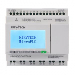 Программируемый контроллер, 12-24VDC, 12DI(8AI),HSI, 6TO, RTC, RS485, Ethernet, LCD