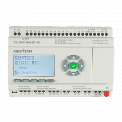 Программируемый контроллер PR-26DC-DAI-RT-N, 12-24VDC, 16DI(12AI), 2TO, 8RO, RTC, RS485, Ethernet, 4G, LCD
