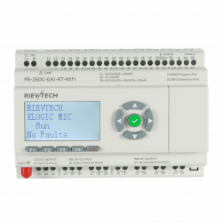 Программируемый контроллер PR-26DC-DAI-RT-N, 12-24VDC, 16DI(12AI), 2TO, 8RO, RTC, RS485, Ethernet, WIFI, LCD