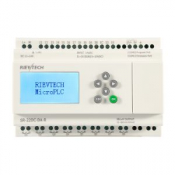 Программируемый логический контроллер,12_24VDC,6 DI/AI(0...10V)+8 DI, 8DO(10A), RTC, FBD, Ethernet,LCD