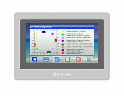 Панель 7" резис.1024x600, 16M цв., 350кд/м2, ЦПУ Cortex-A7 2x1ГГц, 4Гб ПЗУ, 256Мб ОЗУ,1xEthernet, 1xRS232, 1xRS232/RS485/RS422, 1xRS485, 1xUSB-A, 1xUSB Type-C, корпус серый пластик, питание =24В