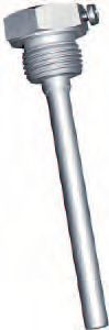 Погружная гильза из высококачественной стали, EL, = 130 мм, O 9 x 1,0 мм, 7100-0012-3402-000