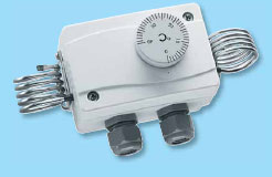 Терморегулятор одноступенчатый, 24…250 B переменного тока, 0…+ 40 °C, настройка снаружи, 1102-1050-1100-200