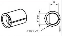 Центрирующая втулка D-профиля с диаметром 12.9 мм х 9 мм