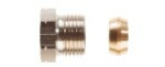 Распределительный клапан для бокового подключения, комплект компрессионных соединений для медных труб и труб из мягкой стали (2 шт.) 1