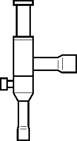 Клапан регулятор давления KVD 12, -45 - 130 °C, 28 бар, 3,0 - 20,0 бар, KVS 1,750 м3/час, вход/выход 12 мм, под отбортовку, сервисный порт
