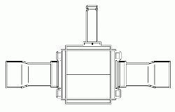 Корпус клапана соленоидного, тип EVR 32, -45 - 80 °C, 32 бар, KVS 16,000 м3/час, NC, вход/выход 35 мм, под пайку, ODF, ручное управление