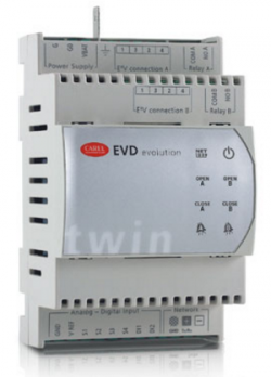 Драйвер EVD Evolution для 2-х терморегулирующих вентилей, RS485/MODBUS протокол (10 шт) (*)