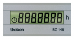 Счётчик времени наработки BZ 146, цифровой, для приборной панели, 110-240 В, 24х48 мм, IP65