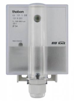 Датчик освещенности и температуры LUNA 131 S EIB/KNX, 5-канальный, настенный, IP54