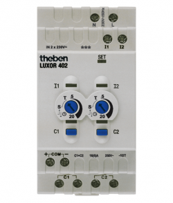 Модуль расширения LUXOR 402, для управления освещением, 2 канала, релейный модуль для включения/отключения электропотребителей, на DIN рейку