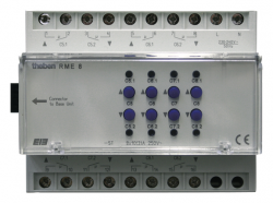 Модуль расширения RME 8 KNX для базового модуля RMG 8 или JMG 4, 8 каналов включения/отключения нагрузок, 4 канала управления жалюзи