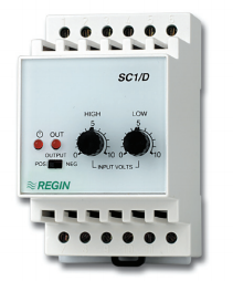 Преобразователь сигнала 0–10 В в релейный сигнал, 1ступень, Вкл/Выкл, монтаж на DIN-рейку