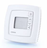 Комнатный контроллер Regio Mini, для поддержания температуры, дисплей, управление вентилятором, кнопка присутствия, 18-30 В AC, 50-60 Гц, 2,5 Вт, IP20
